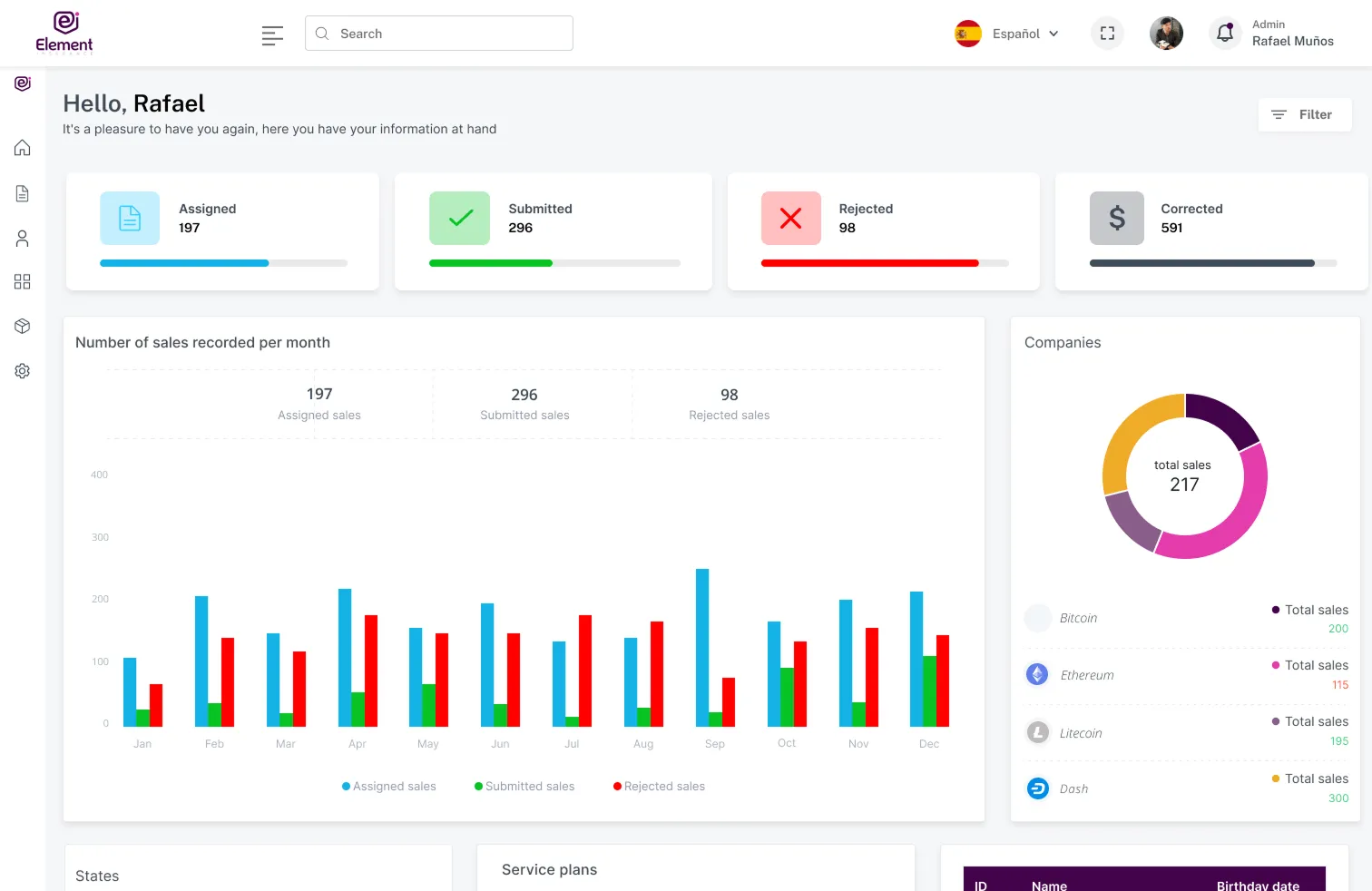 Element Insurance CRM
